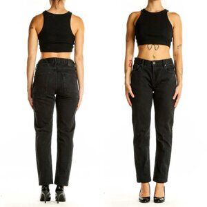 SCOTCH & SODA Amsterdam Straight-Leg Stretch Denim Jeans in Black Wash - W32/L27